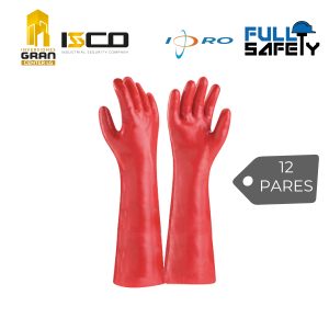 GUANTES DE PVC ROJO 18"